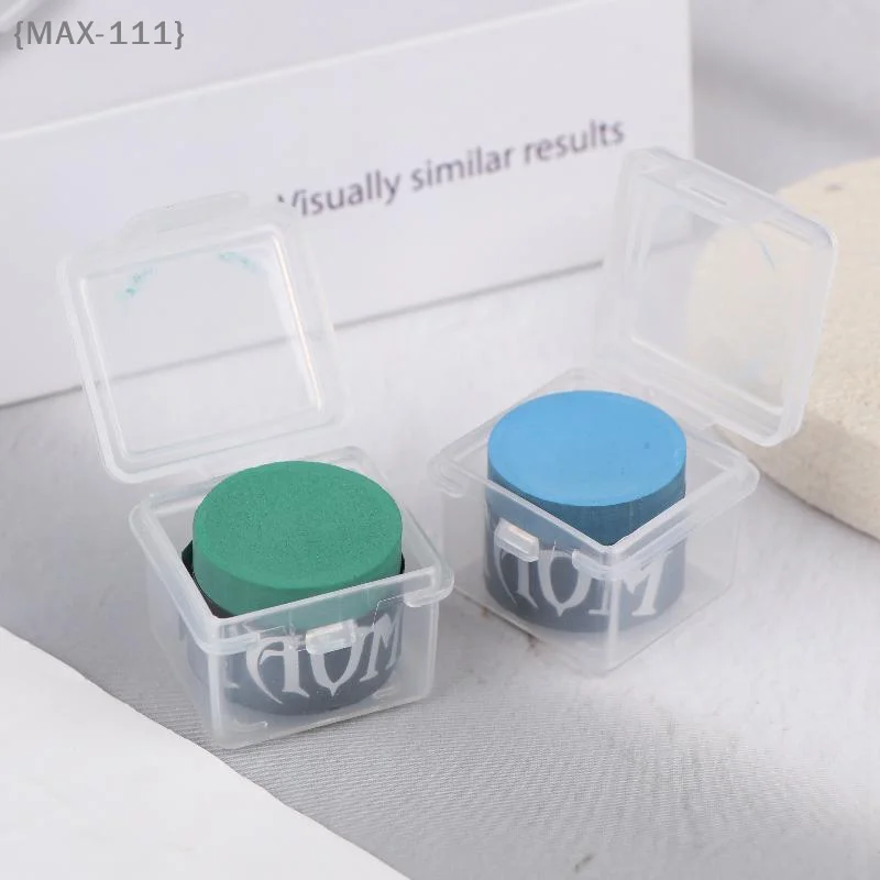 

【F2-MAX-111】Мел для бильярдного кия с футляром для хранения - 1 шт., нескользящий, легко наносимый, для бильярда и снукера, удобный набор аксессуаров