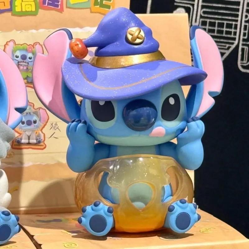 Figurines de dessin animé Disney Stitch Weird Diary, poupée créative et mignonne, modèle de Statue, boîte aveugle mystère, jouets cadeaux d'anniversaire pour filles