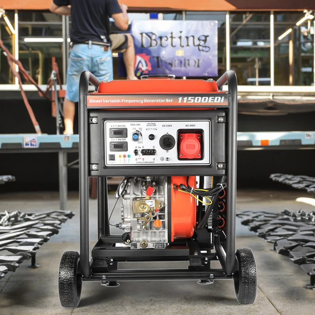 

Manufacturer's Ultra Portable 8 Kw 12 Kw Diesel Generator with Auto Start Open Frame 50/60hz Frequency