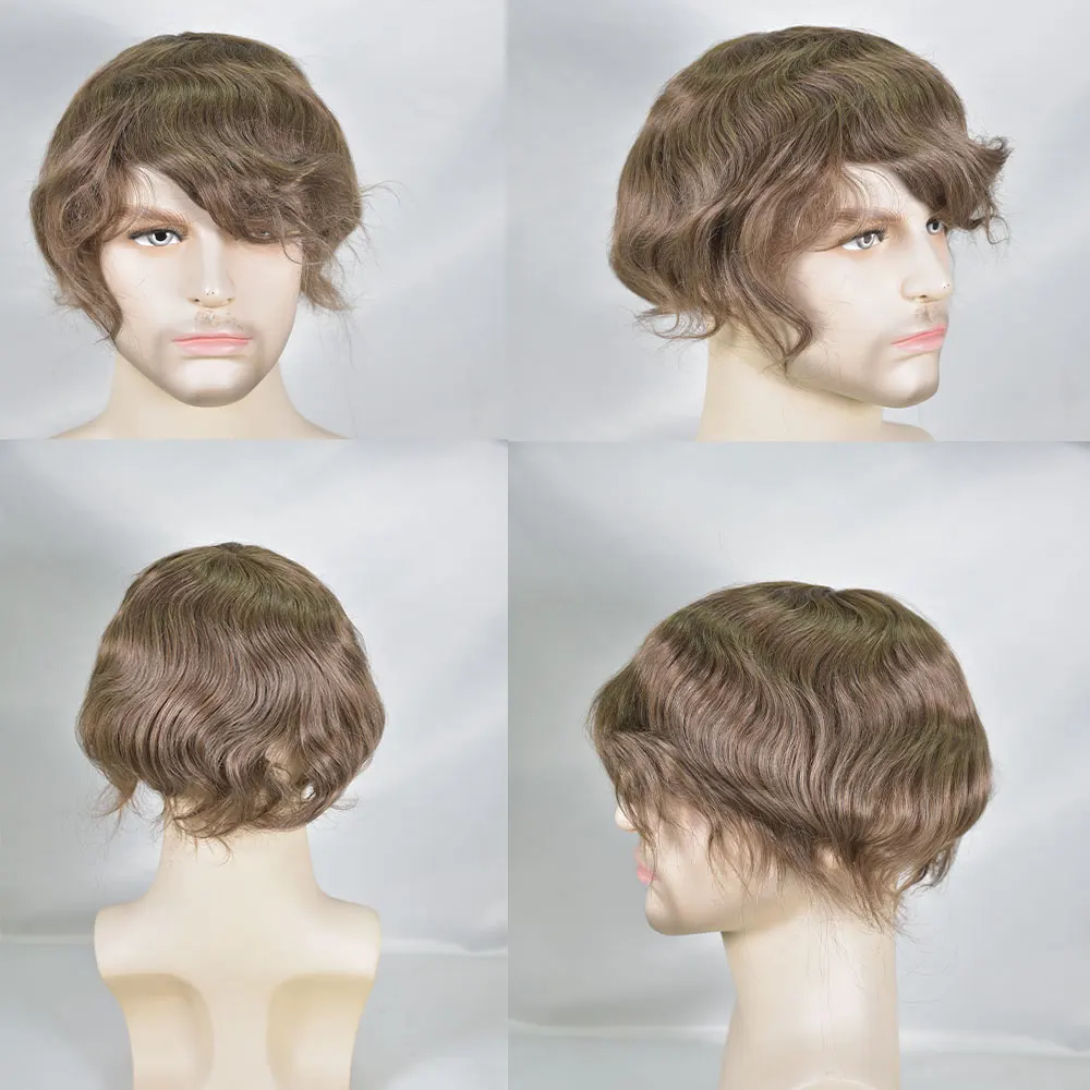 Men's Hair Piece Toupee Wigs 6