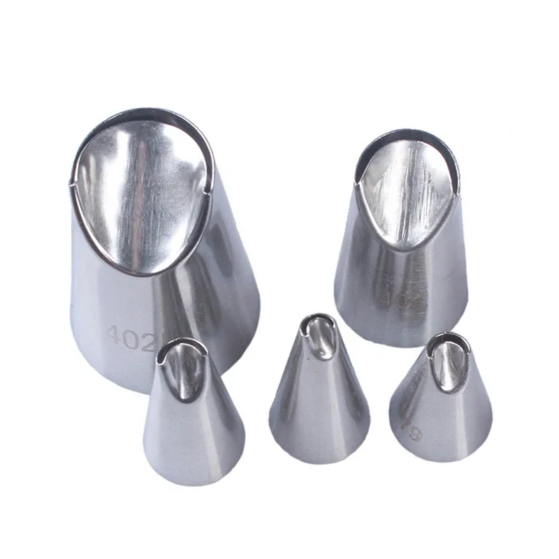 5pcs/set Chrysanthemum Dahlia Stainless Steel Icing Piping Nozzles Cupcake Decorating Tips Sets Cake Decorating Tools