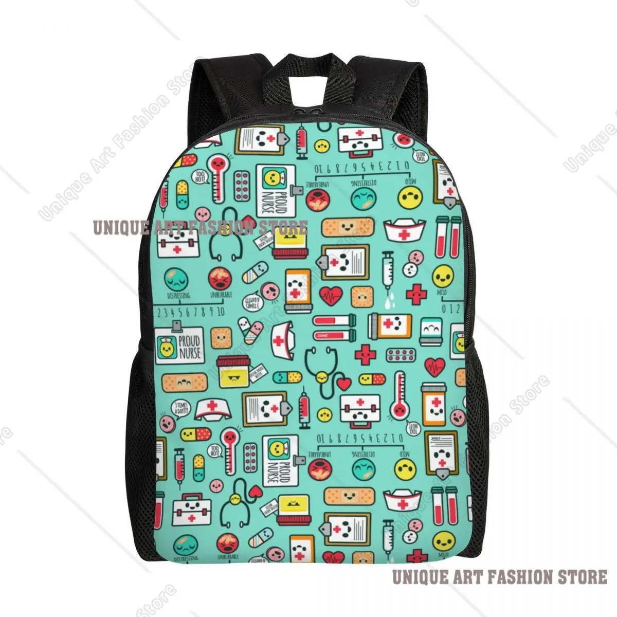 Proud To Be A Nurse Laptop Backpack Men Women Basic Bookbag for College School Students Health Care Nursing Bags