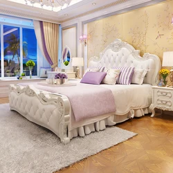 European Luxury Bed Modern Storage King Size Bed Princess Comferter Cama Matrimonial Bedroom Set Furniture