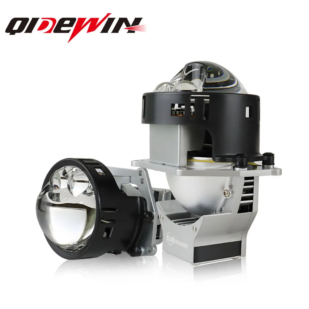 New K205 car led laser lens headlight high power double direct far and near light led light