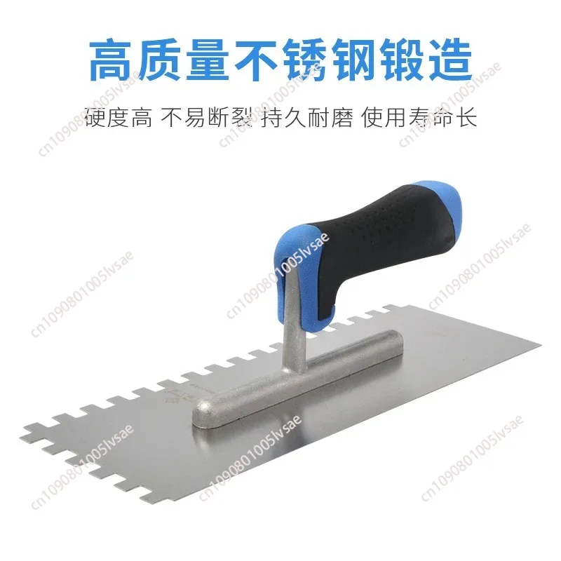 Multifunctional Decoration Stainless Steel California Square Notched Trowel For Large Format Tiles