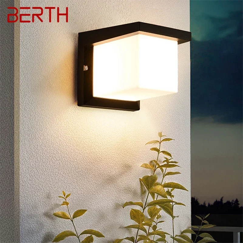 BERTH Contemporary LED Outdoor Wall Lamps Electric Simplicity Waterproof Balcony Hallway Courtyard Villa Gate Hotel