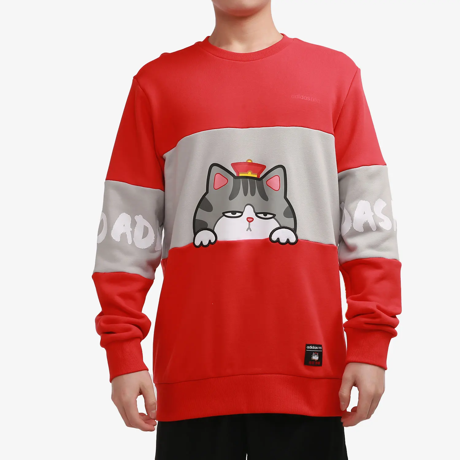 

Оригинальная мужская модная толстовка Adidas NEO с принтом, круглым вырезом и капюшоном, GP5761