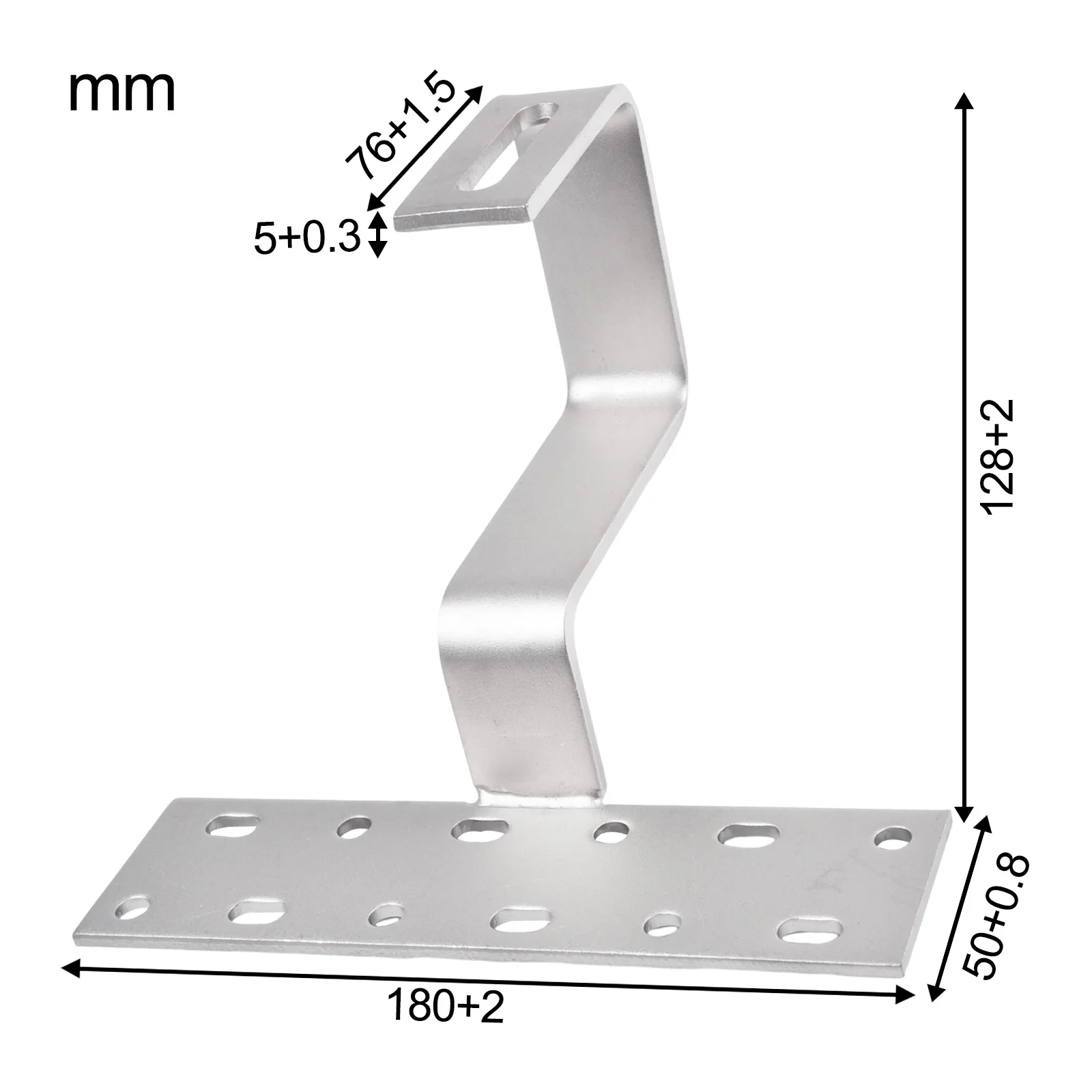 Adjustable Roof Hook For Solar Panel Mounting On Tile/Roofs Supporting Photovoltaic Rail Systems And Standard Wood Screw Anchors
