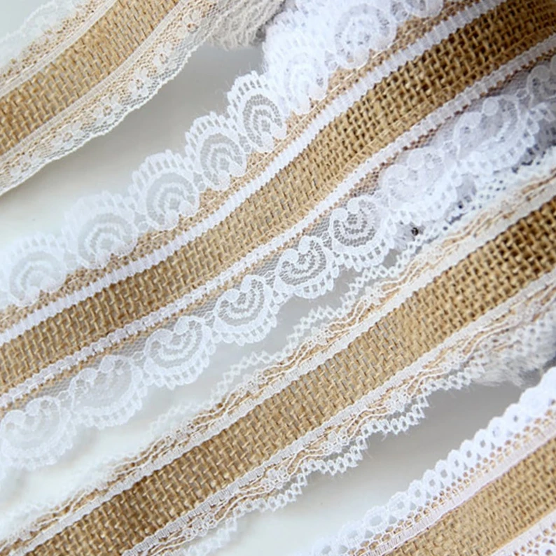 Лента из джутовой ткани, 2 м