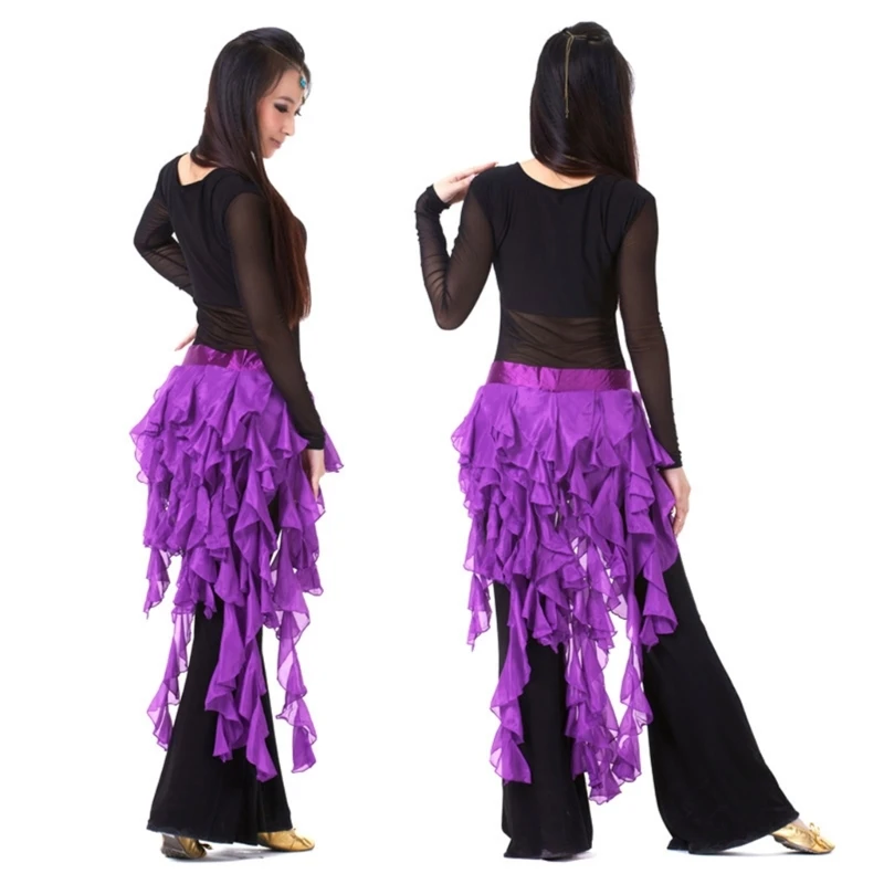 Elegant Belly Dance Waist Wrap Belt for Stage Performances Hip Scarf