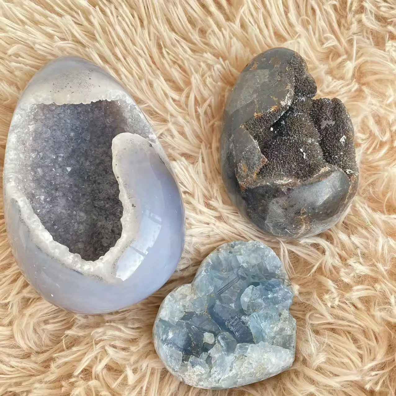 Natural Crystal Quartz Cluster Egg Heart, Enhancing Energy, Home Decoration, Demagnetization Divination, Meditation Gift, Purifi