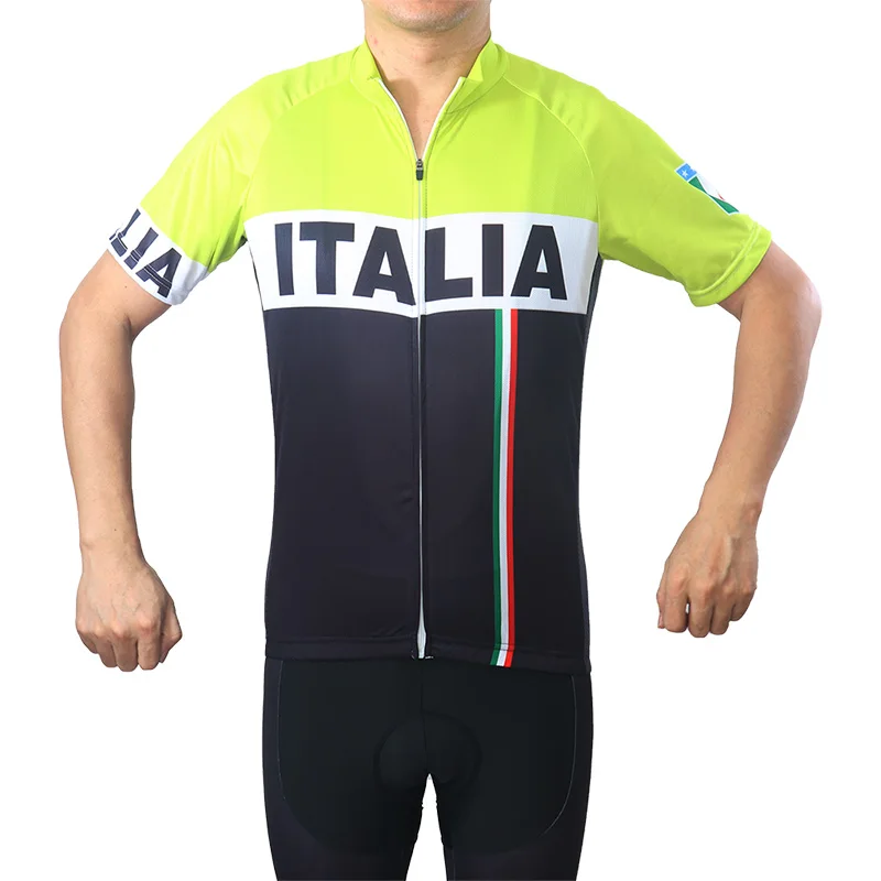 

Breathable Cycling Jersey, Team Italia, Sport Bike T-Shirt, Outdoor Short Clothes, Motocross Top, MTB Wear, Moisture Shirt Flag