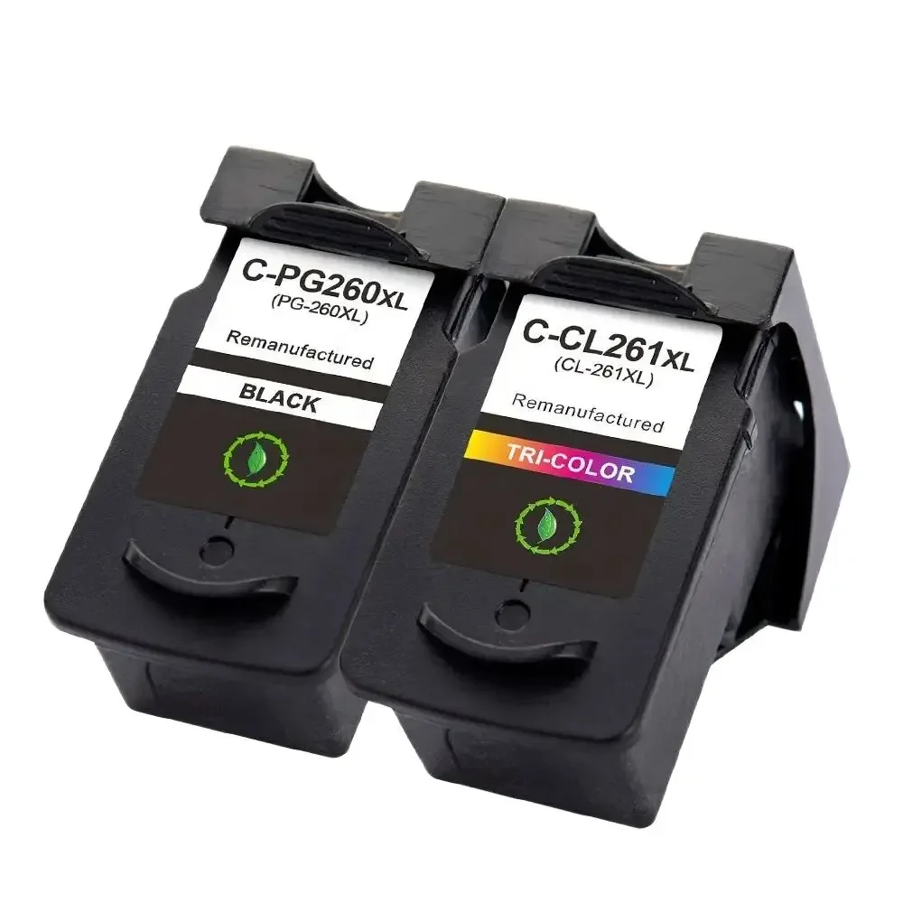 PG-260 PG 260 XL CL261 CL-261 260XL Remanufactured Color Inkjet Ink Cartridge for Canon TR7020 TS6420 Printer