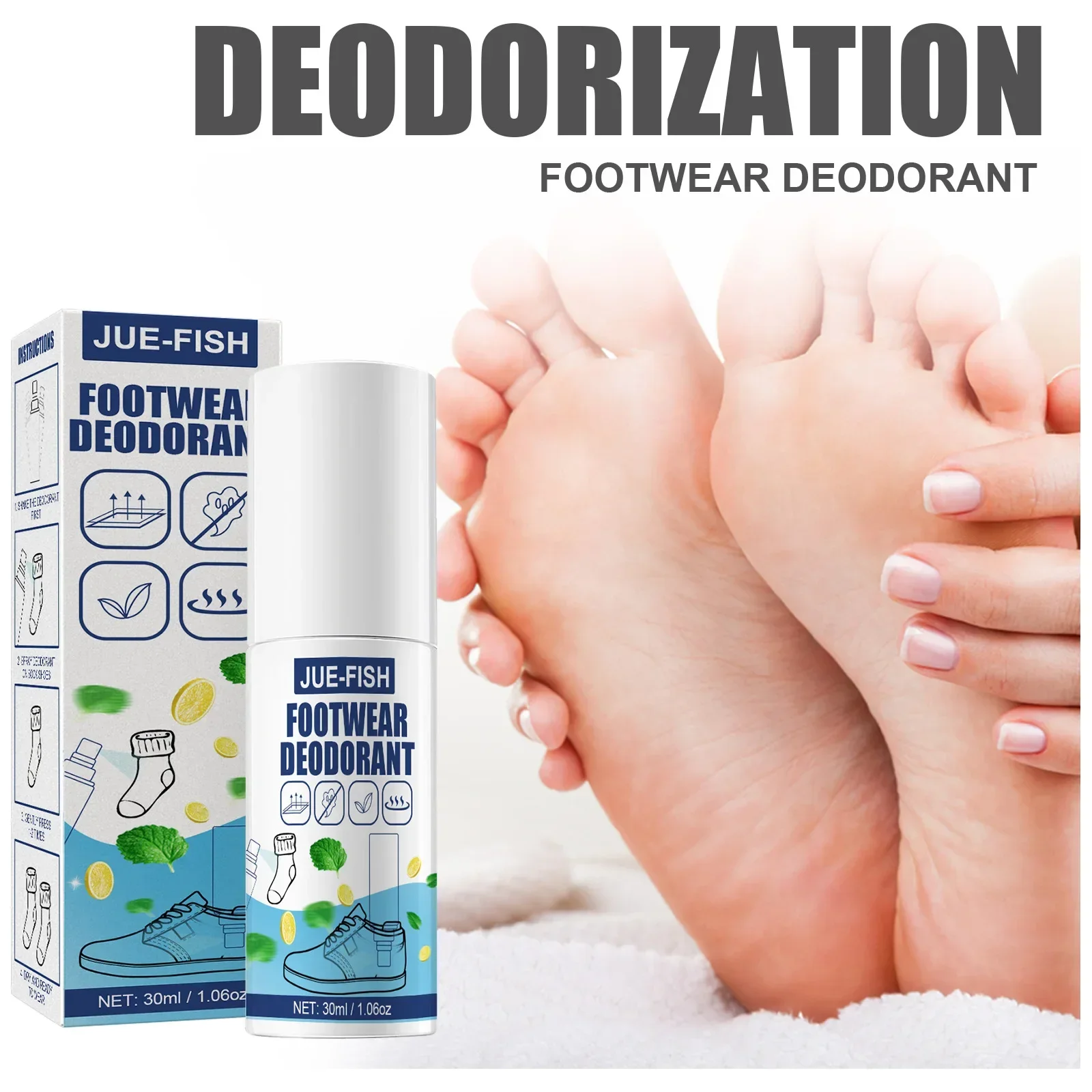 

Anti Foot Odor Deodorization Lasting Fragrance Remove The Odor of Sweaty Shoe Socks Foot Deodorizing Spray Cabinet Deodorization