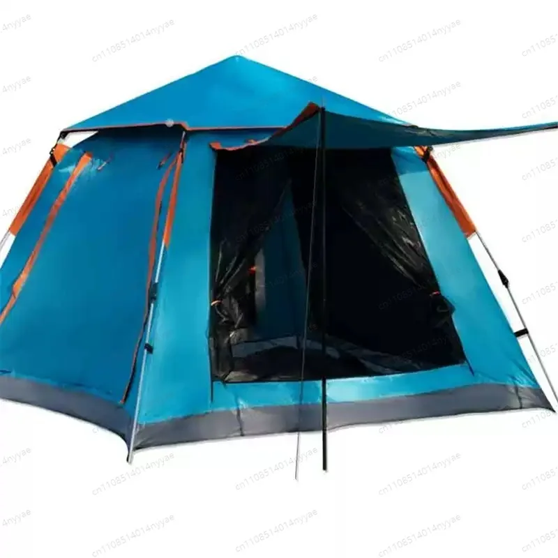 Automatic Quick Open Tent with Canopy Automatic Camping Tent Sun-Protection Outdoor Folding Tent for Family 3-4/4-6 People