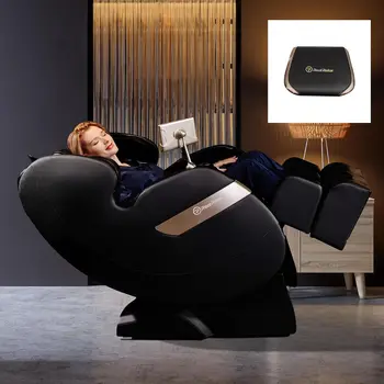 Image Track Full Body Zero Gravity Massage Chair Recliner with App Control, Black