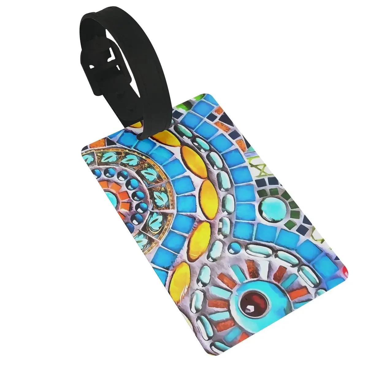 

Gaudi Barselona Mosaic Luggage Tags Suitcase Accessories Travel Baggage Boarding Tag Portable Label Holder ID Name Address