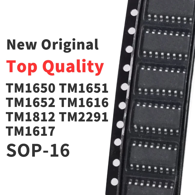 (10 Pieces) TM1650 TM1651 TM1652 TM1616 TM1812 TM2291 TM1617 SOP-16 New Original