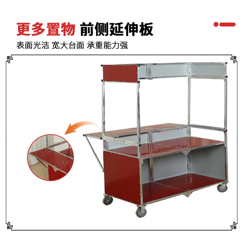

Folding movable stall car galvanized trolley thickened wholesale