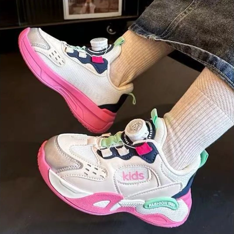 

Girls' Sneakers Autumn New Children's Soft Sole Lightweight Non Slip Running Shoes Breathable Comfort Fashion Boys' Casual Shoes