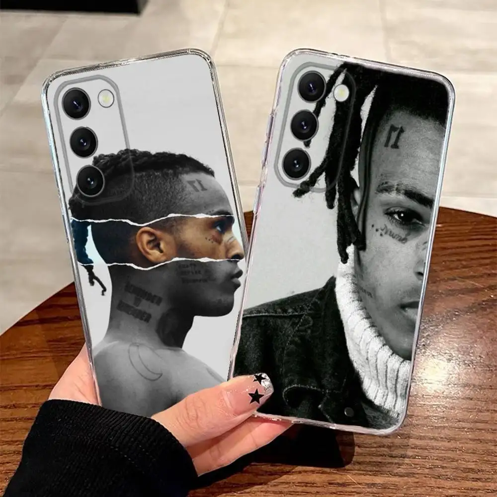 

Rapper X-XXXTentacionS Phone Case For Samsung S30,23,21,22,20 FE lite,S10,9,PIus Note20ultra Soft Transparent