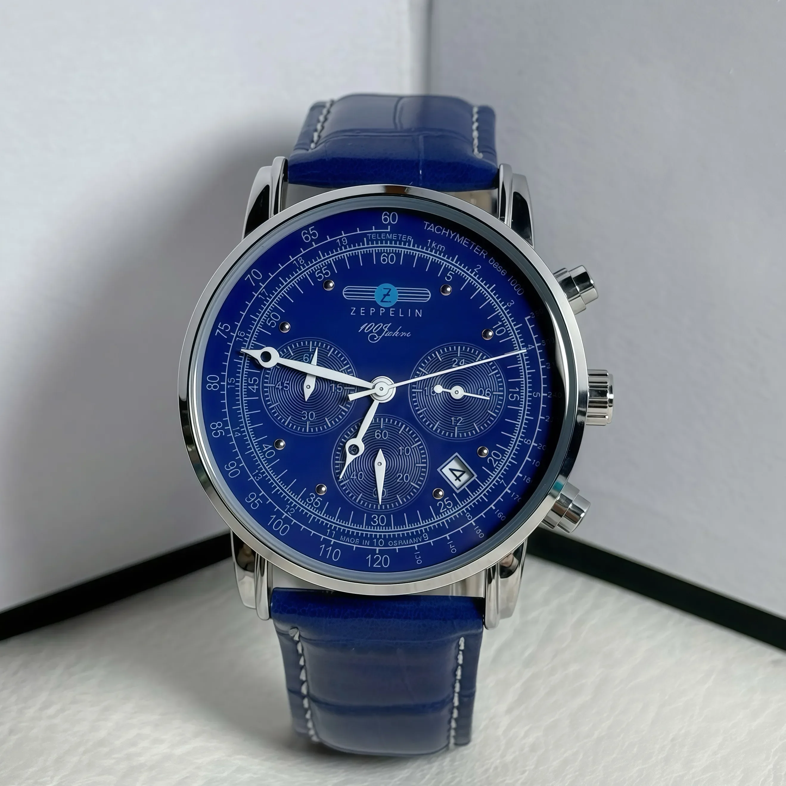 جديد زيبلين تاريخ تلقائي ساعة الموضة العصرية ساعة رجالية فاخرة الأعمال كرونوغراف الترفيه الرياضة ساعة كوارتز ساعة AAA