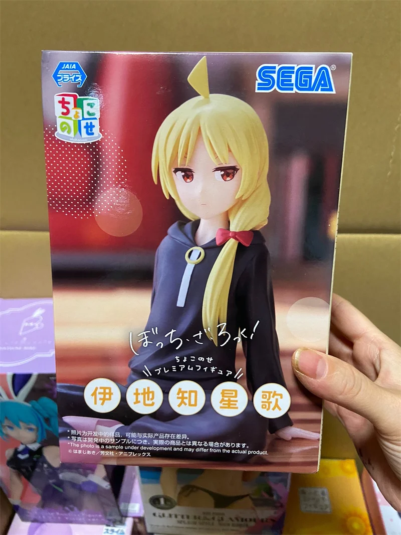 Original 8cm Anime Figure SEGA Bocchi The Rock! Ijichi Seika Action Figure Doll Ornaments Model Toy Birthday Gifts