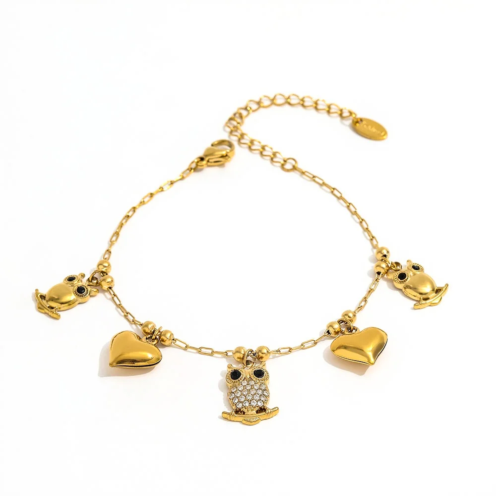 

Joolim Jewelry Wholesale High End PVD Fashion Sweety Dainty Freshwater Pearl Basic Chain Stainless Steel Bracelet for Women