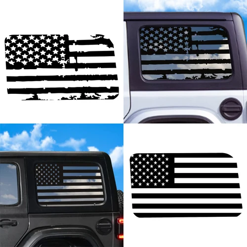 Calcomanía decorativa para ventana trasera de coche, pegatina para cubierta de Jeep Wrangler 2021, 2022, 2024, estilo Edición de 4 puertas, accesorios externos