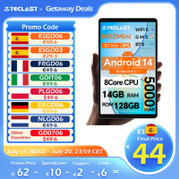 Teclast M50Mini, 8.7 Inches Tablet, 8 Cores, Android 14, 4g Phone Call, (6Gb+10Gb)16Gb Ram, 128Gb Rom, 1340X800, Unisoc T606, 13Mp+5Mp