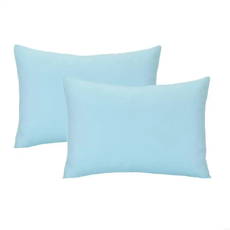 

Removable Pillow Cover for Toddler Envelope-Shape Pillow Case Solid Color Microfiber Travel Pillowcases Children Bedding