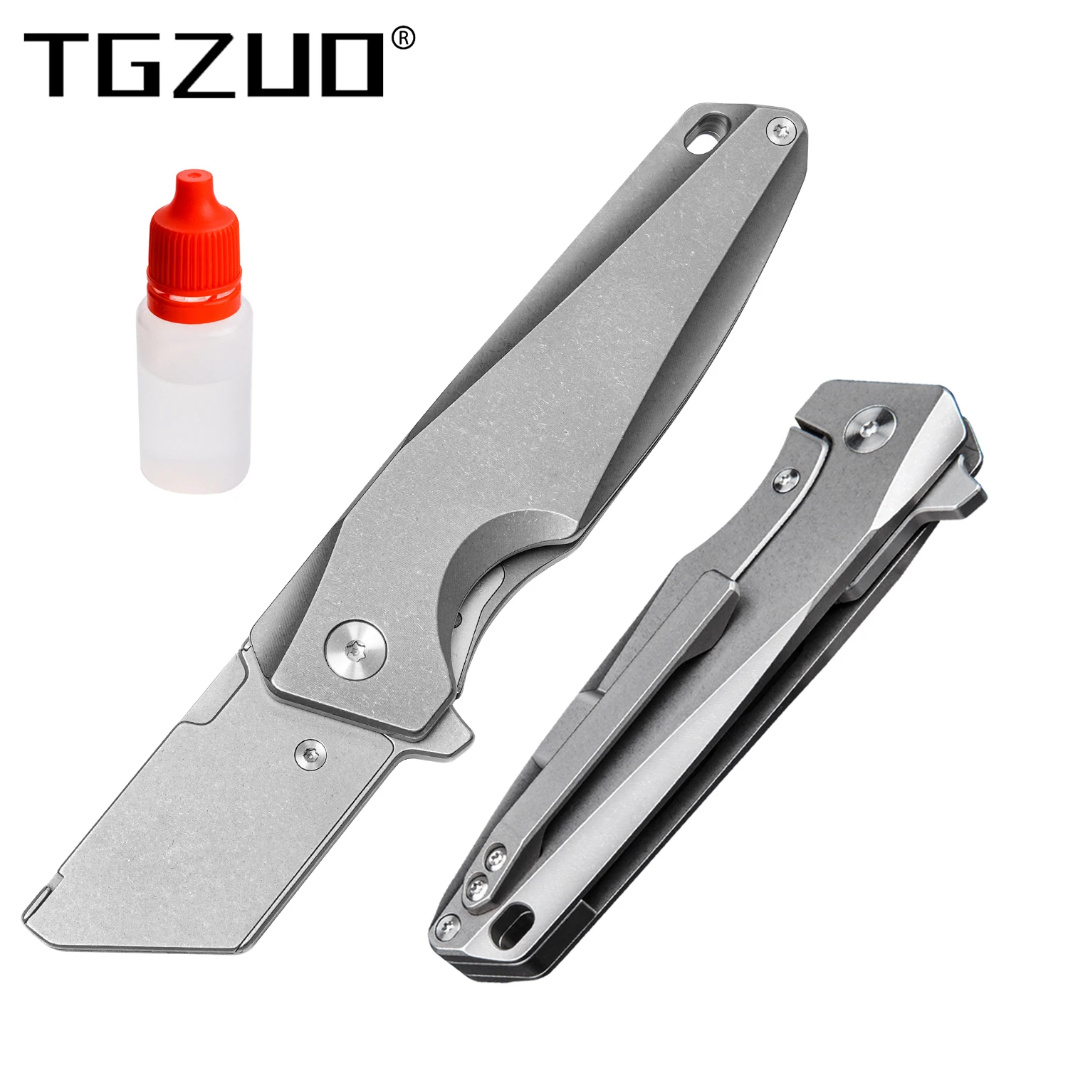 Titanium Alloy Folding Knife Utility Knife EDC Pocket Cutter knife Outdoor Portable Box Cutter