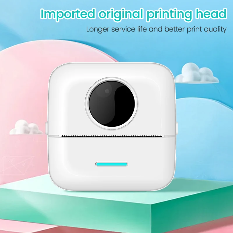 Portable Thermal Printer Mini Impresora Portatil Adhesive Label Sticker Pocket Photo Printers Inkless Wireless For Android IOS