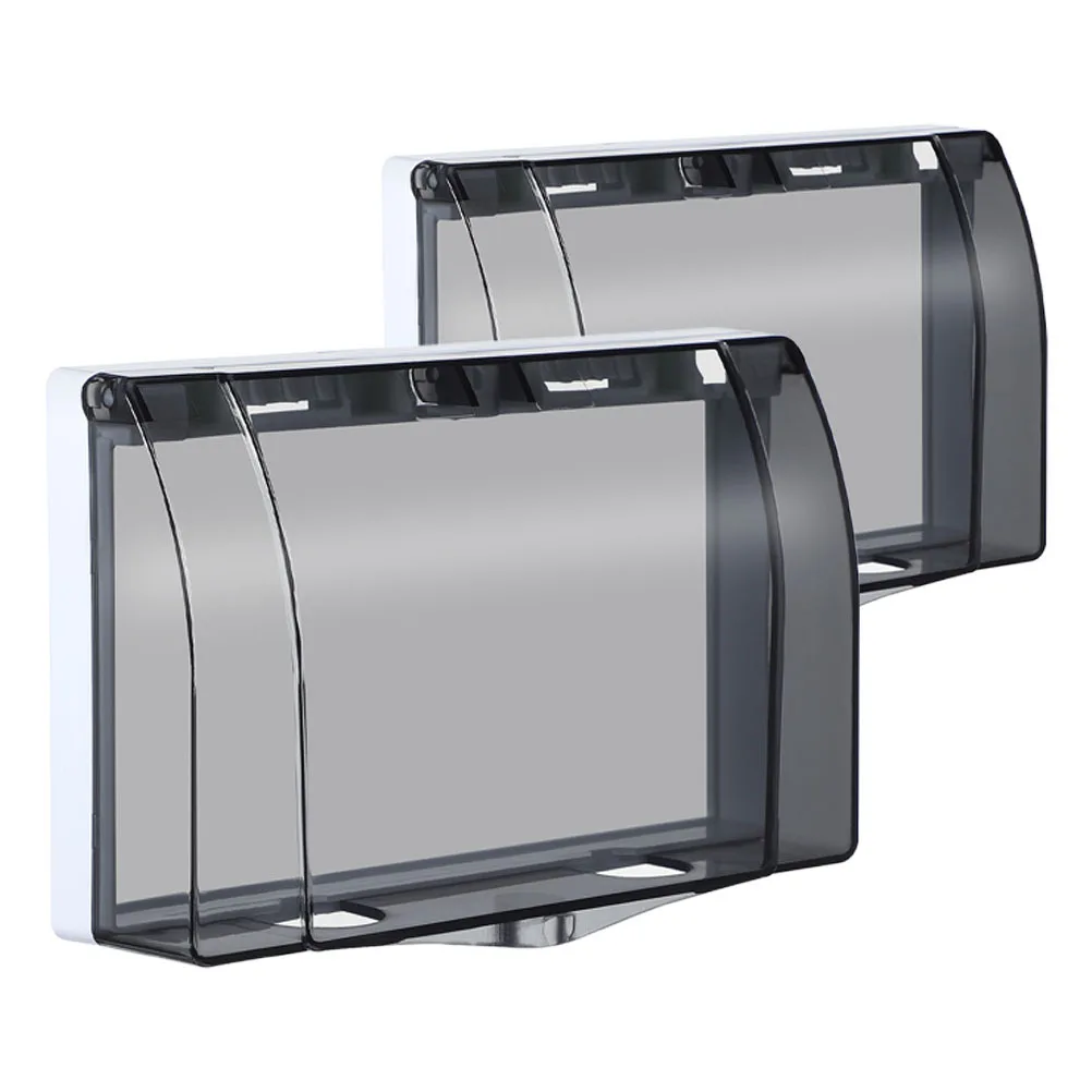 2 قطعة 86 نوع مقاوم للماء التبديل المقبس يغطي واضح واقية صناديق مخرج كهربائي في الهواء الطلق غطاء مانعة لتسرب الماء