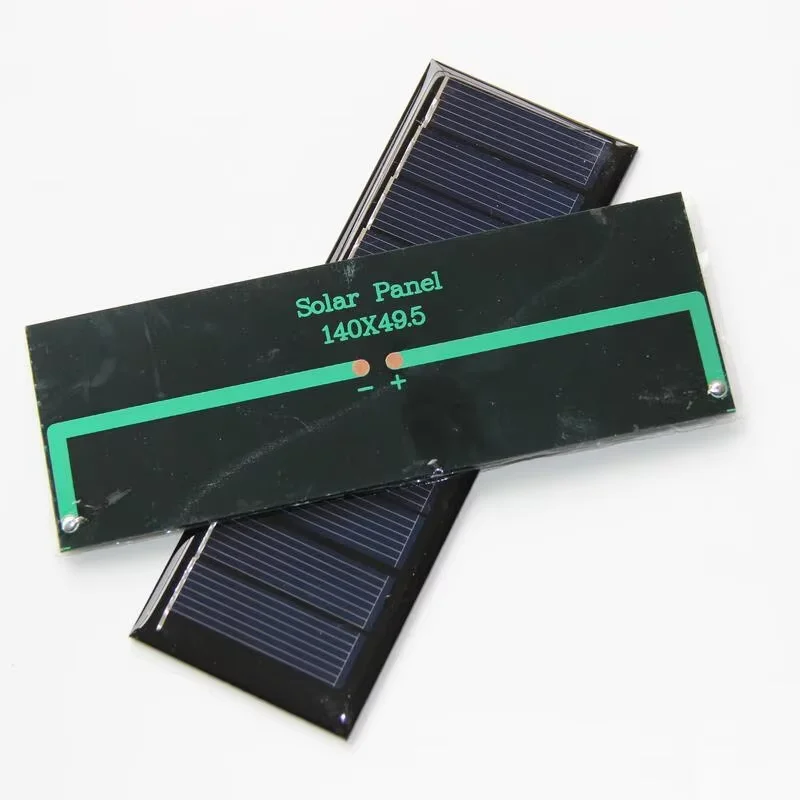Precio de fábrica 500 Uds 0,85 W 5V Mini Panel Solar de célula Solar DIY sistema de cargador Solar para carga de batería de 3,7 V 140*49,5 MM