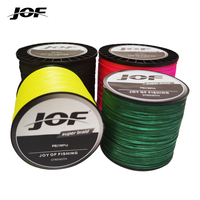 JOF Braided Line 4X 300m 500m 1000m 9 Color All for Fishing Line MaxDrag 80LB Multifilament PE Line for Saltwater Sea Fishing