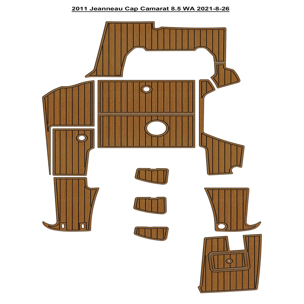 

2011 Jeanneau Cap Camarat 8.5 WA Swim Platform Cockpit Pad Boat EVA Foam Floor Mat SeaDek Gatorstep Style Self Adhesive f8n4dfd