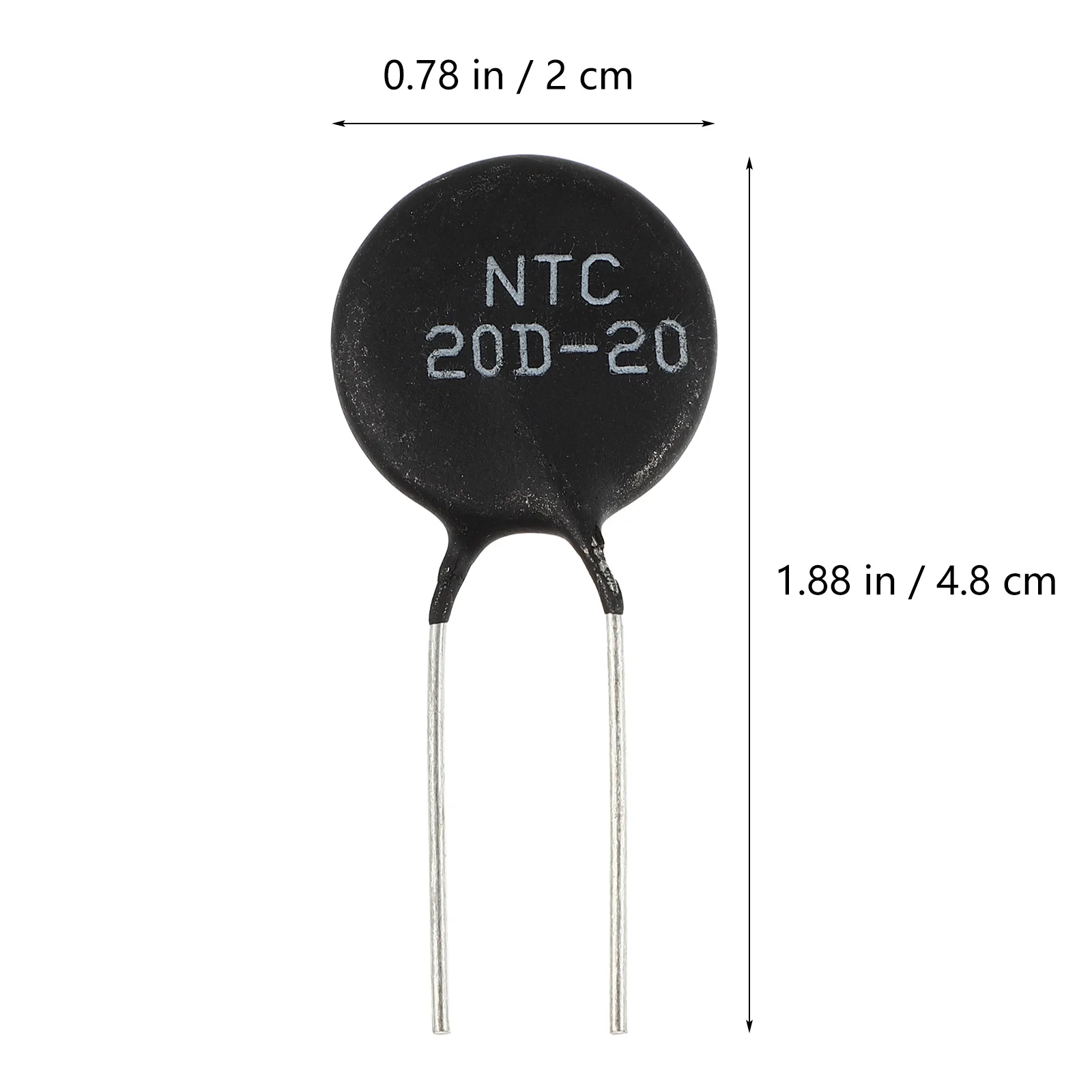 

2pcs Thermistor Capacitors Assortment Kit High Quality Non Polar Radial Leads Engraved Models Voltage Measurement Instruments