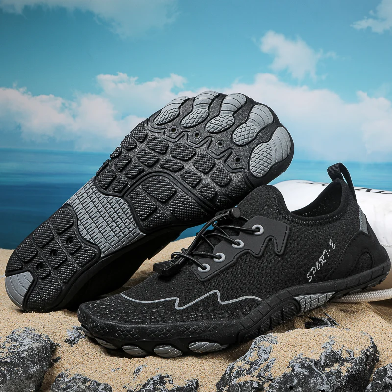 Summer Men Swimming Shoes Lightweight Quick-Drying Water Sports Shoes Yoga Diving Non-Slip Barefoot Shoes Women Swimming Shoes image 5