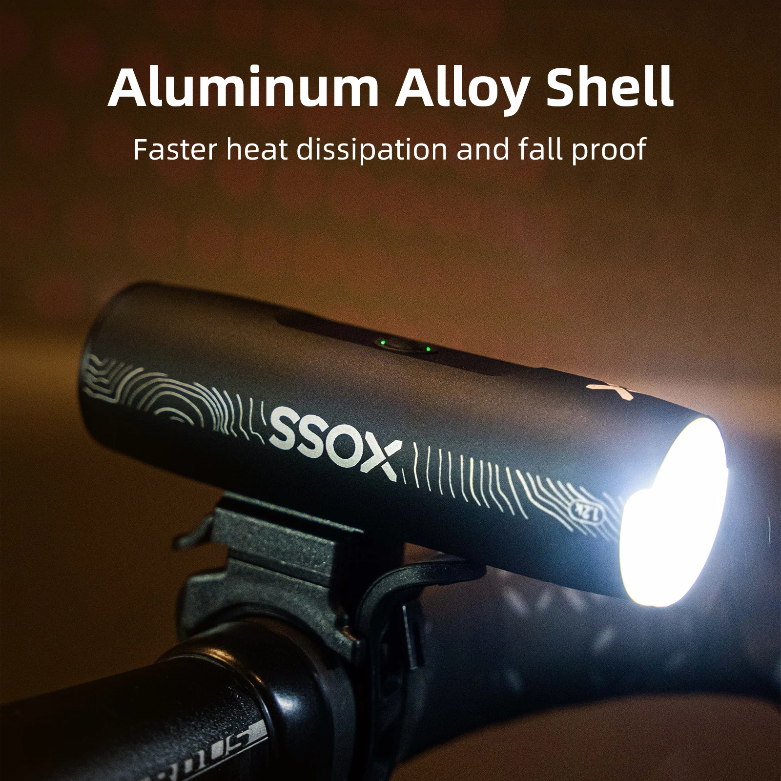 XOSS 200-1200 Lm Bike Light XL1200 Headlight Waterproof Rechargeable Front Lamp Bicycle Light Aluminum Ultralight Flashlight