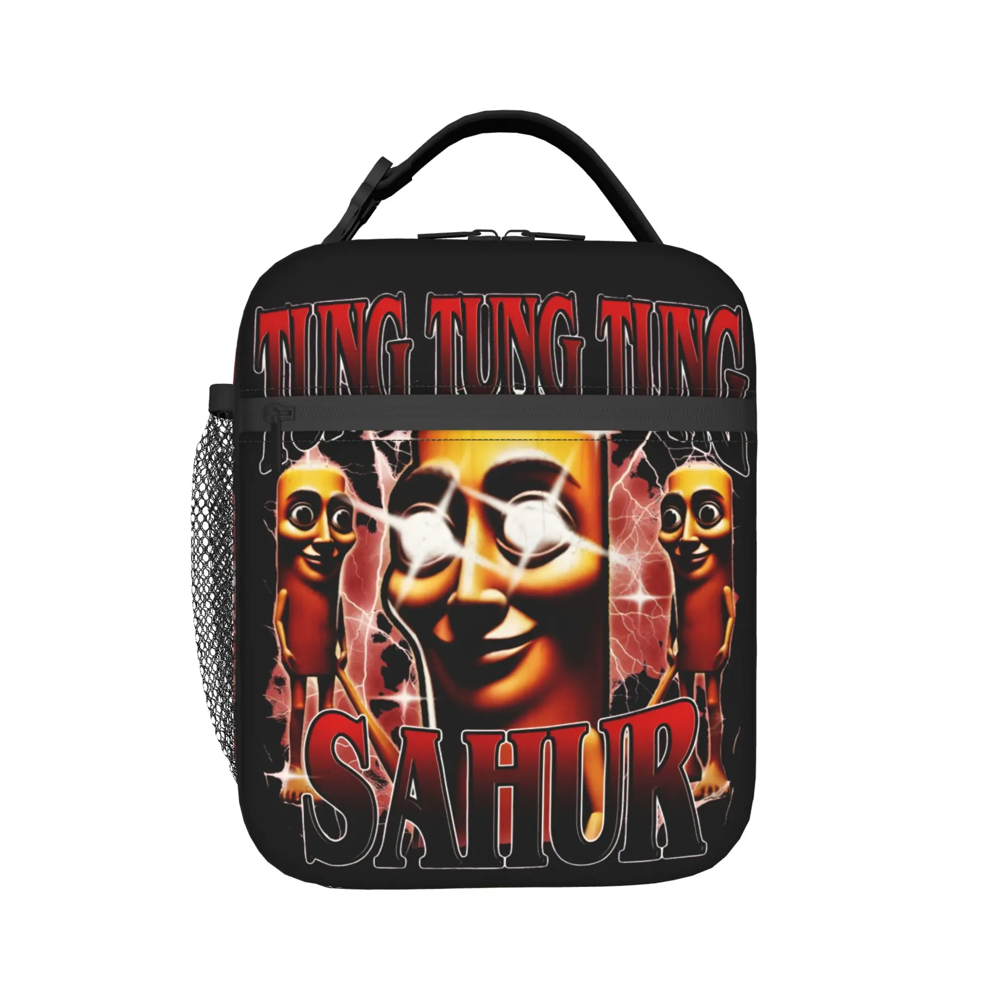 Tung Tung Tung Sahur Insulated Lunch Bags Portable Italian Brainrot  Lunch Container Cooler Bag Tote Lunch Box Food Bag