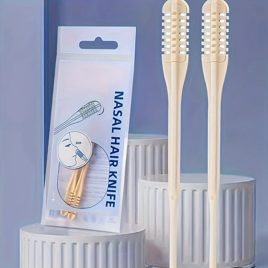 5-teiliges manuelles Nasenhaartrimmer-Set, einfaches Entfernen von Haaren, leicht zu reinigen, batteriefreie Bedienung, reisefreundlich – Detail 2