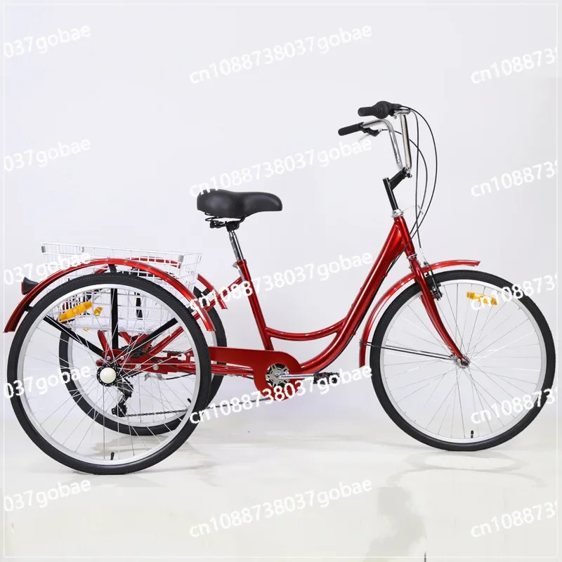 دراجة ثلاثية العجلات 20 24 26 بوصة دراجة ثلاثية العجلات بدواسة بشرية #3