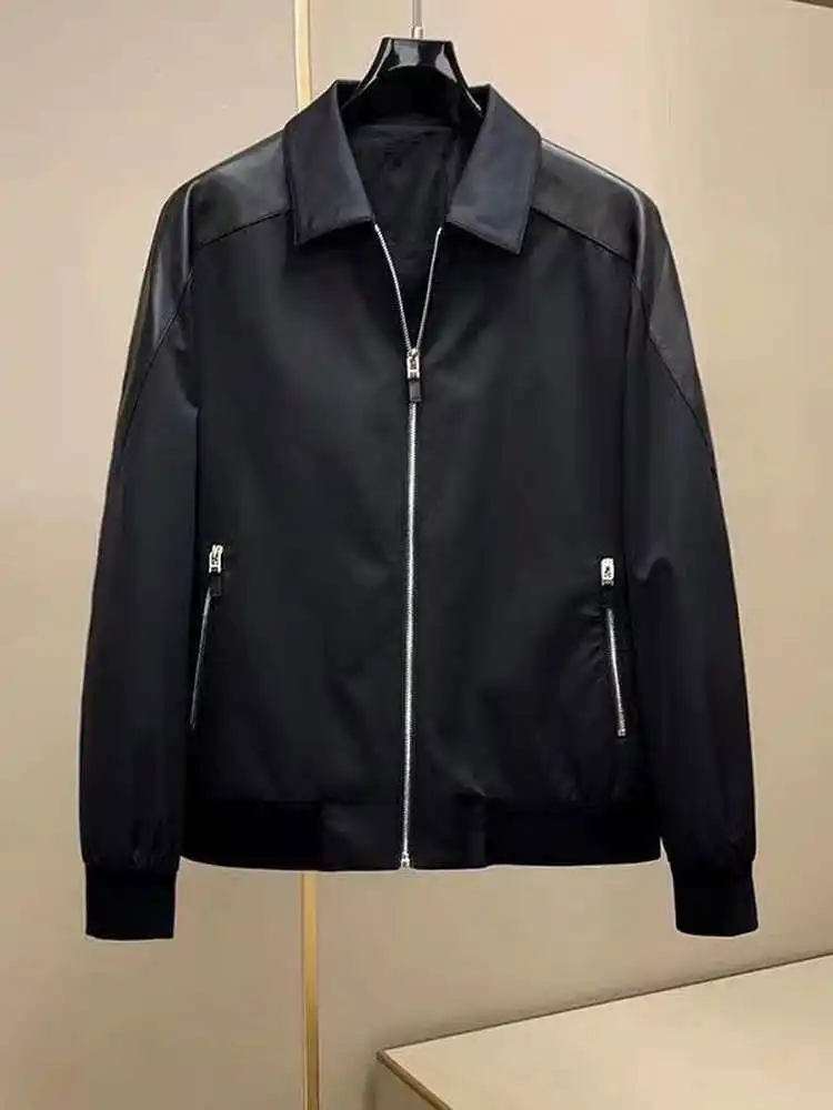 ملابس عمل رجالية كاجوال فضفاضة ذات ياقة Jaet Sle ملابس أمريكية أنيقة للخريف وصلت حديثًا من نسيج البوليستر