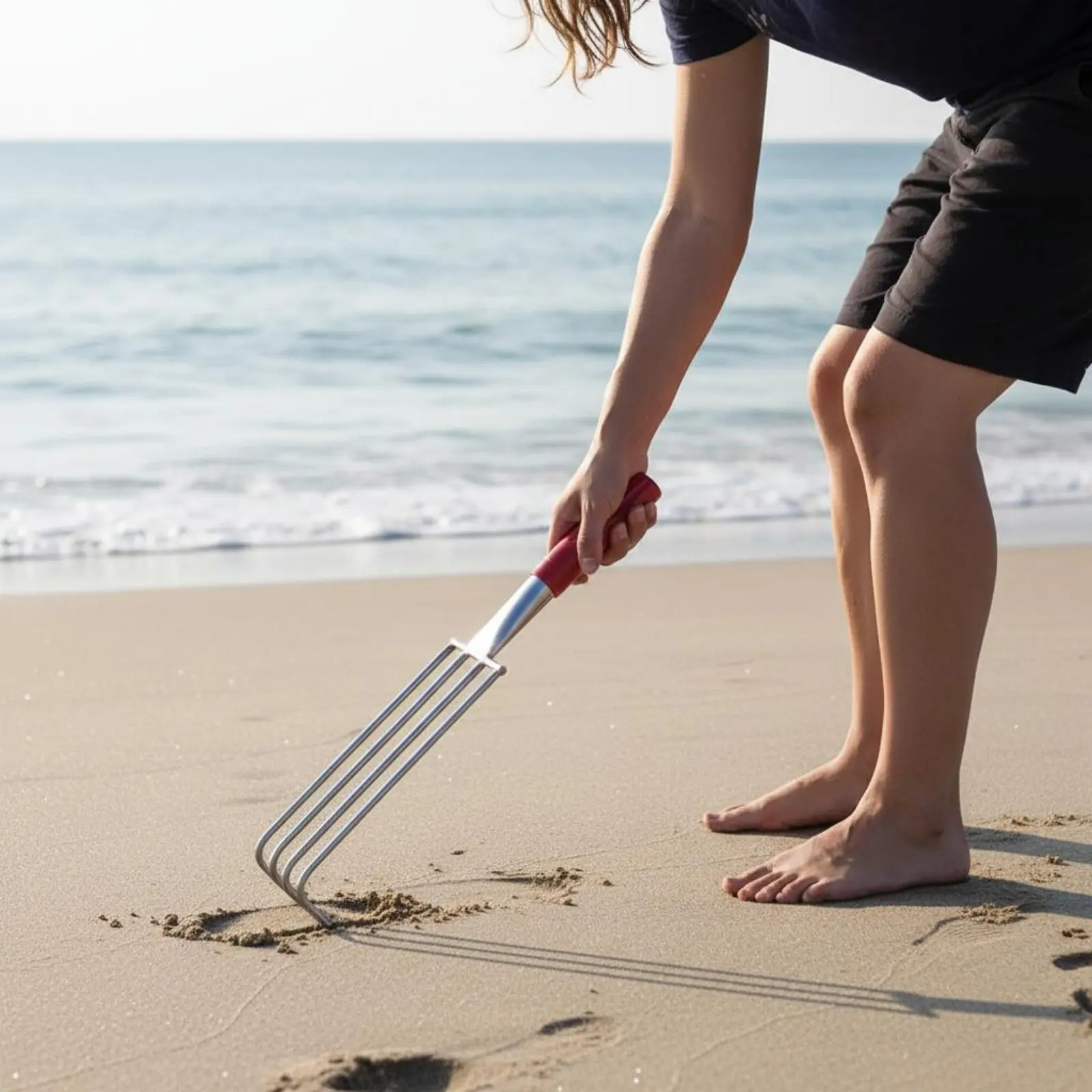

Beachcombing Rake Rust Resistant Stainless Steel Digging Digging Tool Beachcombing Rake Sturdy Duty Bivalve Digging Tool Sharp