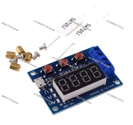 50Pcs Zb2l3 18650 Lithium Battery Power Supply Battery Tester Led Digital Display Resistance Lead-acid Capacity Discharge Meter