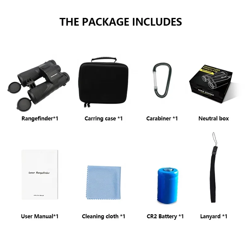 Budget-Friendly High Quality Outdoor Sports OEM Hunting Shooting LRF Long Range  binoculars Rangefinder Scope