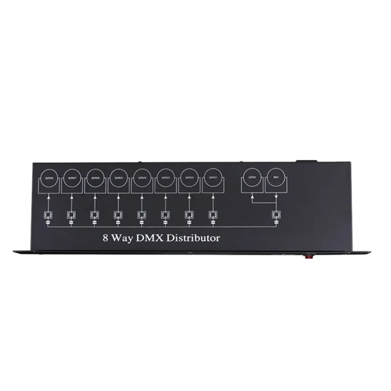 8 طرق مكبر صوت أحادي ضوء المرحلة dmx512 توزيع مكبر للصوت بار نادي الحفل تظهر العزلة الكهروضوئية وحدة التحكم البصرية