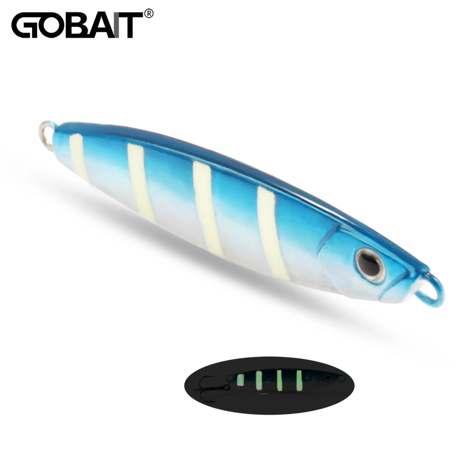 Metal Jig Shore Casting 10-20g Lure Hook Swimbait Spoon Saltwater Jack Fishing Artificial Bait Laser Cover Cast Spinning Tackle