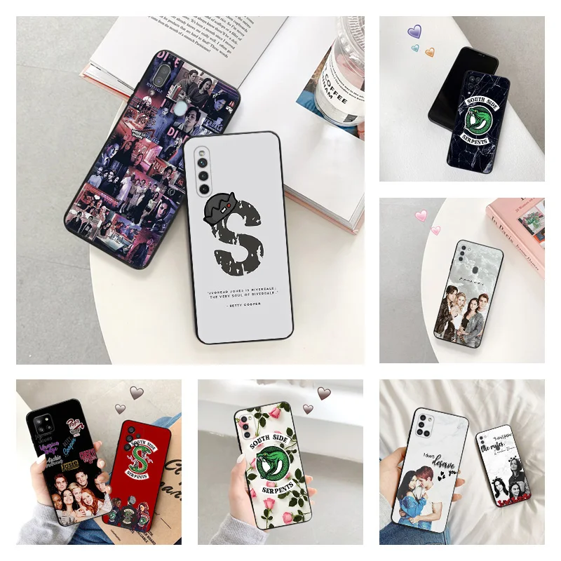 Чехол для телефона Samsung a24 a20e a21s a22 a23 a25 a11 a12 a13 a14 a15 a10 a30 Riverdale South Serpents Мягкий черный силиконовый чехол